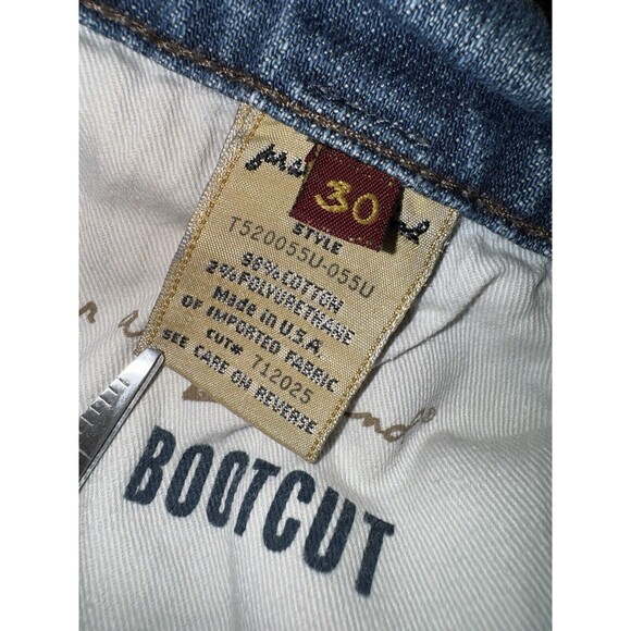 VTG 7 Seven For all Mankind Jeans Womens Sz 30 Light Wash Bootcut Made in USA - Picture 15 of 16